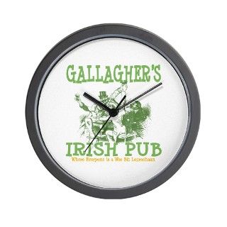 Gallaghers Vintage Irish Pub Personalized Wall Cl by bestnametees