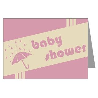 Announcement Greeting Cards  retro baby shower invitations (Pk of 10