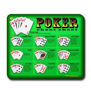 Poker Cheat Sheet Gifts & Merchandise  Poker Cheat Sheet Gift Ideas