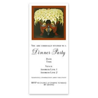 Diego Rivera Cala Lily Vendor Art Invitations by Admin_CP725994
