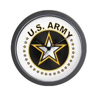 Army Gifts  Army Living Room  US Army Logo Wall Clock