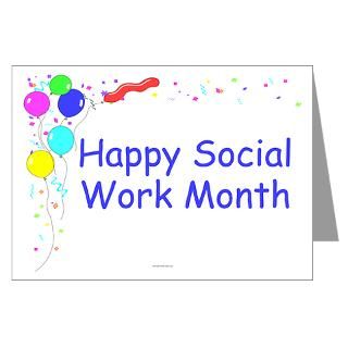 Happy Social Work Month Invitations (Pk of 20) for