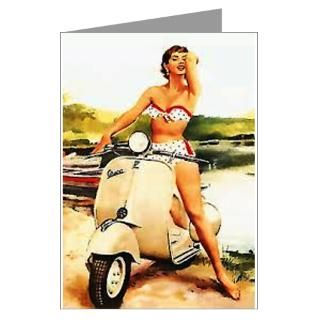 Vespa postcard Greeting Cards (Pk of 10) for