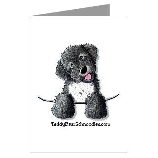 Pocket Black Schnoodle Greeting Cards (Package of for