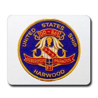861 Gifts  861 Home Office  USS HARWOOD Mousepad