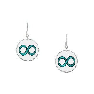 College Gifts  College Jewelry  Turquoise Infinity Symbol Earring