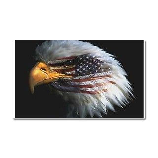 911 Gifts  911 Bumper Stickers  american eagle Sticker (Rectangle)