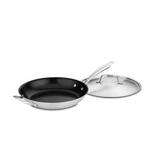 ® Tri ply Stainless Non Stick 12 Covered Skillet