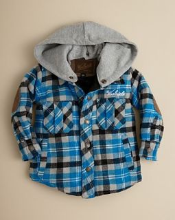 Boys Flannel Hooded Jacket   Sizes 12 24 Months