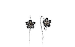 PANDORA Earrings   Sterling Silver, 14K Gold & Spinel French Wire