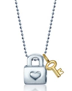 Woo Little Princess Lock & Mini Key Necklace, 16
