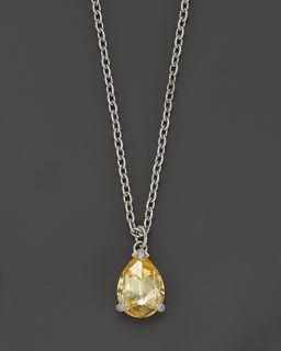 Judith Ripka Canary Crystal Pear Drop Necklace, 17