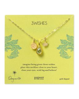 Dogeared Three Wishes Necklace, 18