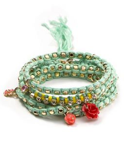Juicy Couture Beaded Charmy Wrap Bracelet