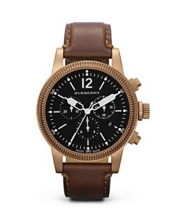 Burberry Brown Leather Strap Watch, 42mm
