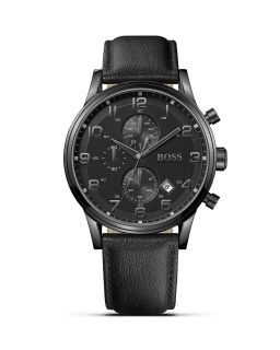 BOSS Black Quartz Aviator Chronograph Watch, 44mm