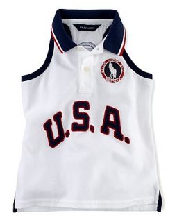 team usa olympic sleeveless polo sizes 2t 6x orig $ 55 00 sale $ 16 50