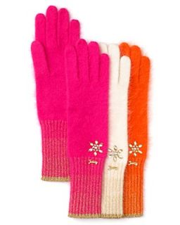 Juicy Couture Angora Gloves, Beanie & Scarf