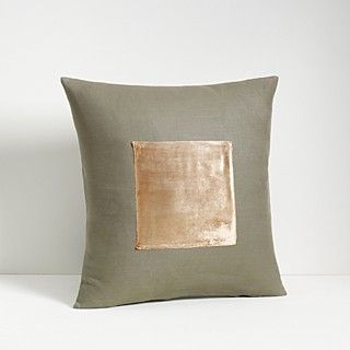 Calvin Klein Home Velvet Square Decorative Pillow, 18 x 18