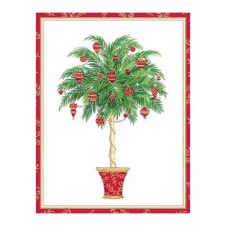Caspari Christmas Palm Tree Christmas Cards