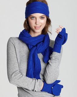 Cashmere Exclusively by Cable Headband, Scarf & Poptop