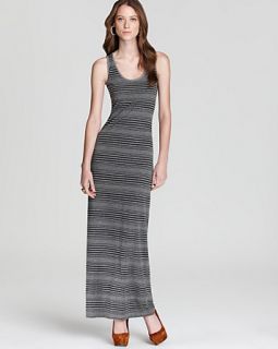 three dots striped column maxi dress price $ 88 00 color granite