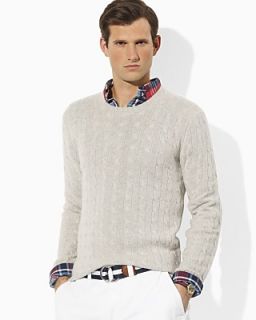 Polo Ralph Lauren Long Sleeved Cashmere Cable Knit Crewneck Sweater