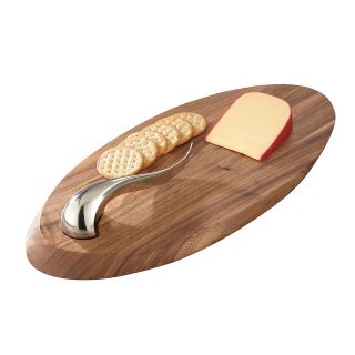 nambe swoop cheese board knife price $ 75 00 color acacia quantity 1 2