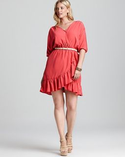 plus v neck ruffle front dress orig $ 375 00 was $ 150 00 112 50