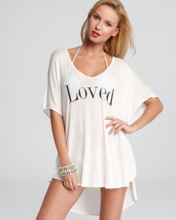 wildfox loved shirt swim coverup price $ 98 00 color foam size select