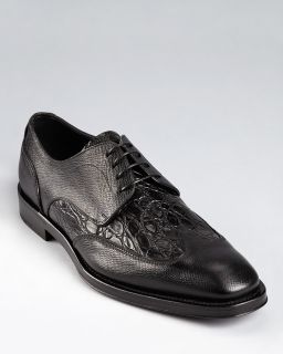 Salvatore Ferragamo Alicante Crocodile Wingtip Dress Shoes