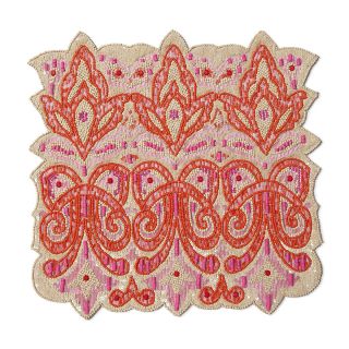 kim seybert royal gate placemat price $ 130 00 color natural pink