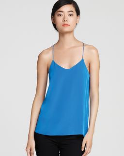 tibi top basic silk camisole price $ 158 00 color marine blue size