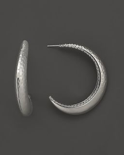 John Hardy Palu Kapal Large Hoop Earrings In Sterling Silver