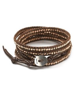 chan luu nugget wrap bracelet price $ 220 00 color brown rose quantity