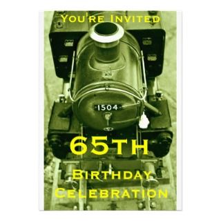 65th Birthday invitation