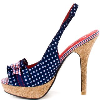 Frilled Slingback   Navy, Not Rated, $44.99