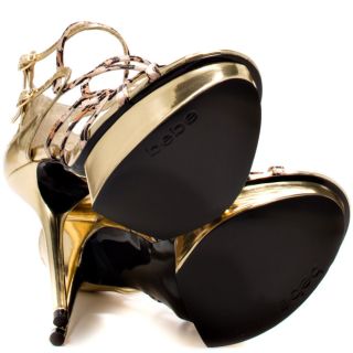 Bebe Shoess Multi Color Lourdes   Leopard Gold for 144.99