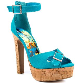 Teal Ankle Strap Shoes   Teal Ankle Strap Footwear