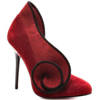 Paris Hiltons Red Cheyanne   Wine Suede for 109.99