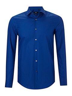 Hugo Boss Jenno plain slim shirt Blue   