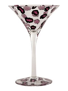 Linea Animal print martini glass   