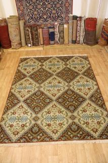 Carved Brown Beige Tibetan Kashan Wool Oriental Area Rug Carpet 8x10
