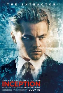 Inception Movie Promo Poster R Leonardo DiCaprio Ken Watanabe