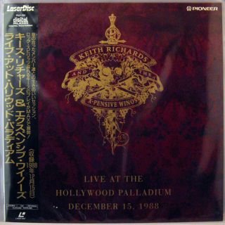 Japan LD Keith Richards Live Hollywood Palladium 1988