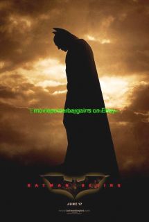 Batman Begins Movie Poster RARE Original 1st Advance
