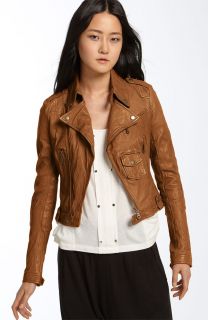  Kenna T Leather Motorcycle Jacket L $478 New