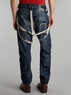 G Star 3D Tapered fit braced jeans Denim   