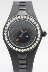 New Puma Women Posh PU235750221936 Crystal Black Watch