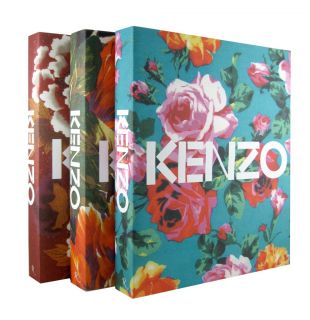 Brand New in Box Auth Kenzo Womens Gloves Color Flower Print Wool